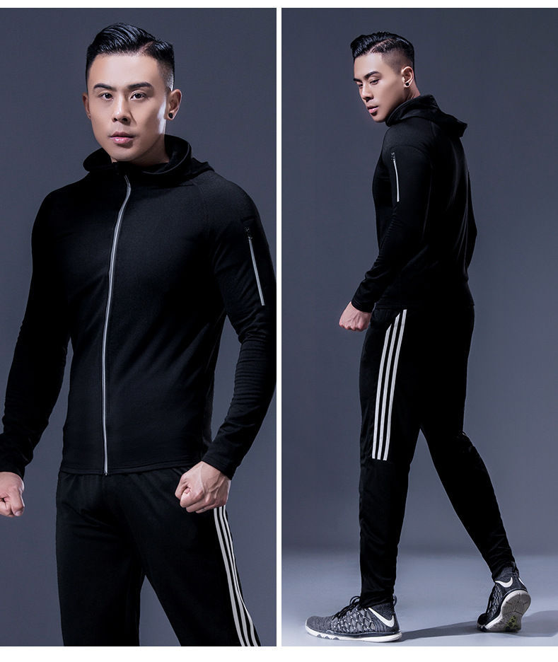 Men'S Fitness Suit Night Running Sportswear Two-Piece Suit