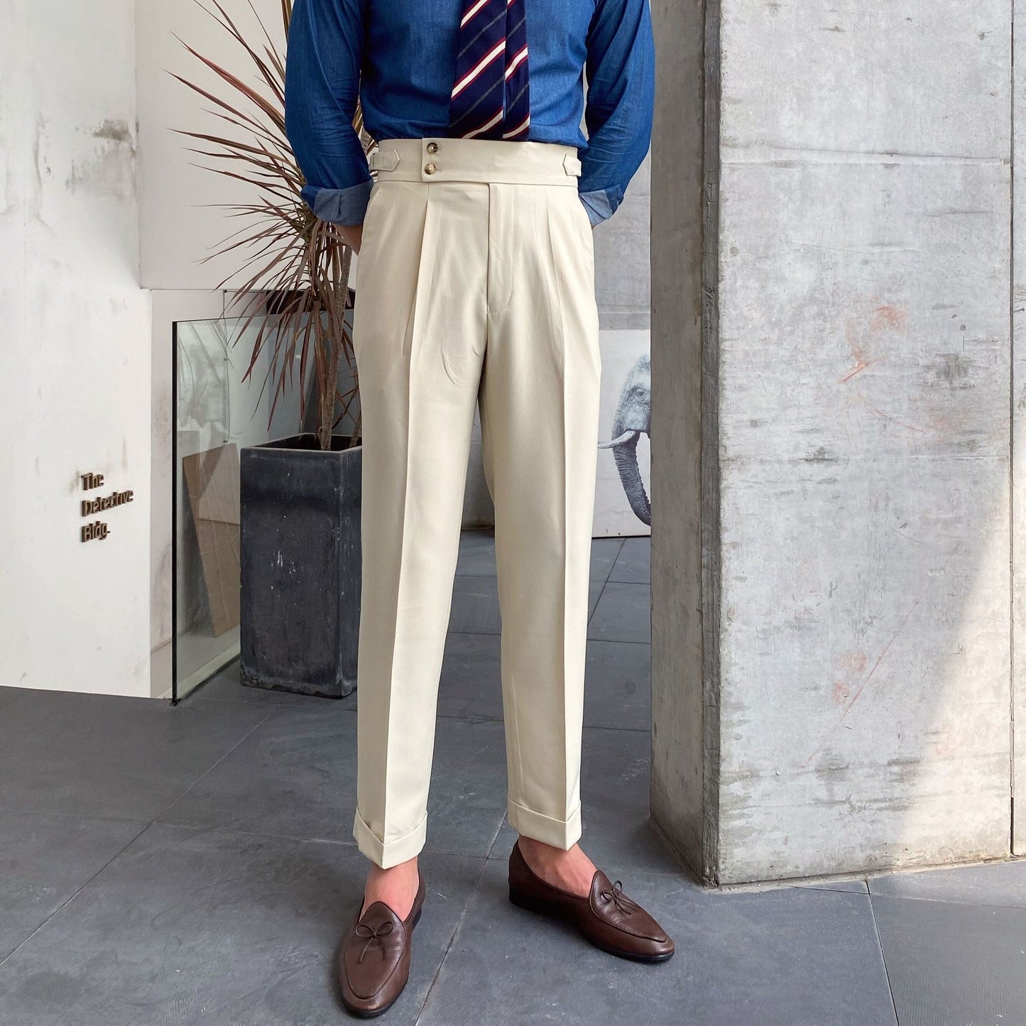 Men's Design Suit Pants Men's Straight Pants
