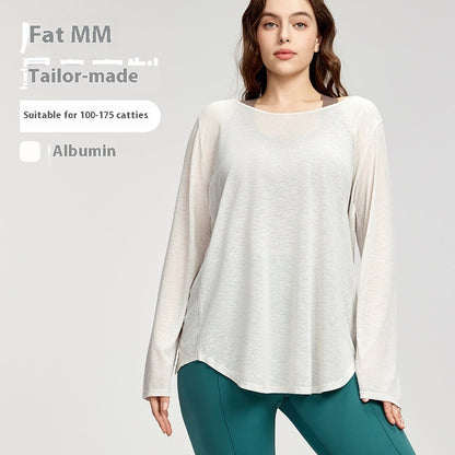 Slimming Long Sleeves Oversized Girls' Top