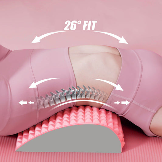 Back Stretcher Pillow Neck Lumbar | Support Massager For Neck, Waist, Back, Sciatica, and Herniated Disc Pain Relief Massage Relaxation