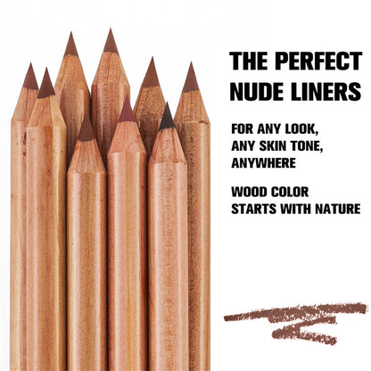 Waterproof Nude Lipliner Kit – Long-Lasting Matte Lip Pencil Set for Perfect Lips