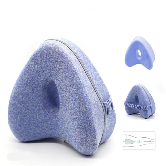 Leg Pillow – Heart-Shaped Memory Foam Contour Pillow for Side Sleepers, Hip, and Knee Support