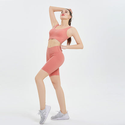 Yoga sportswear suit candy color