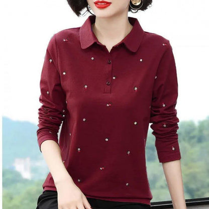 Women's Fashion Personality Polo Top