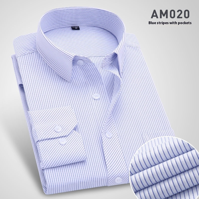 Ironing Free Long Sleeves Men's Shirt Business Work Clothes