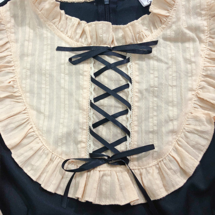 Color-blocking Maid Dress Student Japanese Autumn Cute Long Sleeves