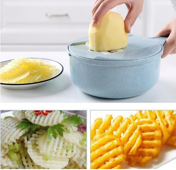 8 In 1 Mandoline Slicer Vegetable | Slicer Potato Peeler Carrot Onion Grater With Strainer | Vegetable Cutter Kitchen Accessories