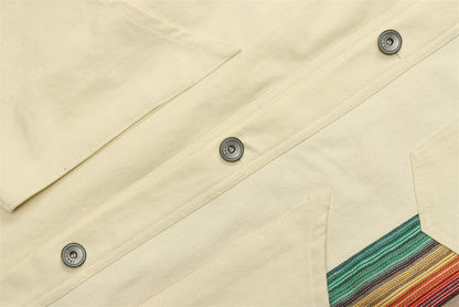 National Style Splicing Coat Men And Women