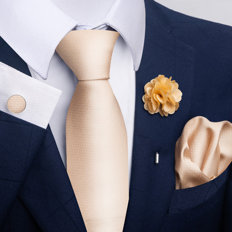 Men's Tie Suit Pocket Square Combo 8