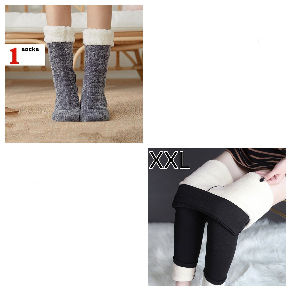 Socks Children Plush Floor Socks Home Slippers