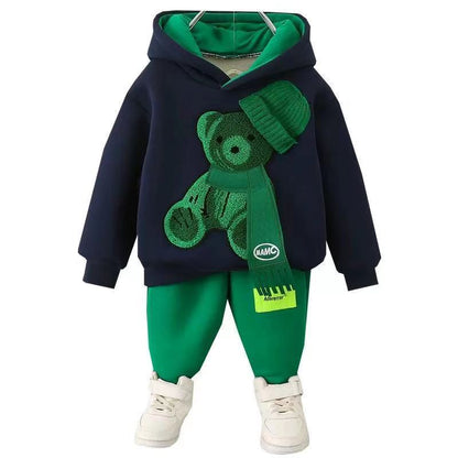 Boys' And Girls' Suit Fashionable Children's Clothing Spring And Autumn Sports Sweater