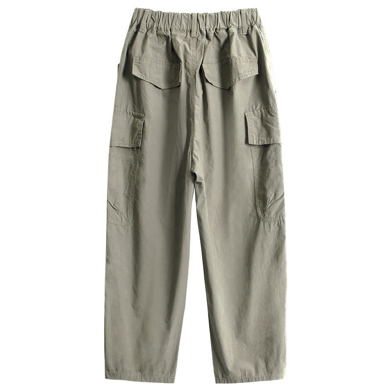 Loose Children's Spring Clothes Pu Handsome Pants