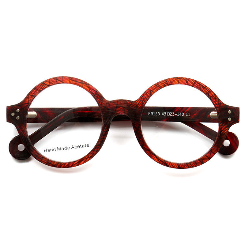 Fashion Personality Wood Stripe Glasses Frame