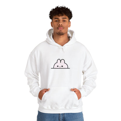Cute Bunny Hoodie, Hooded Sweatshirt, Unisex Heavy Blend Sweatshirt, Cozy Gift for Animal Lovers