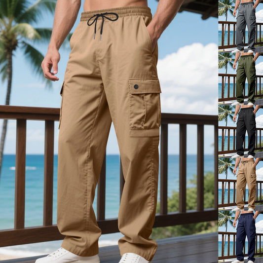 Multi-pocket Cargo Pants Men's Loose Casual Pants