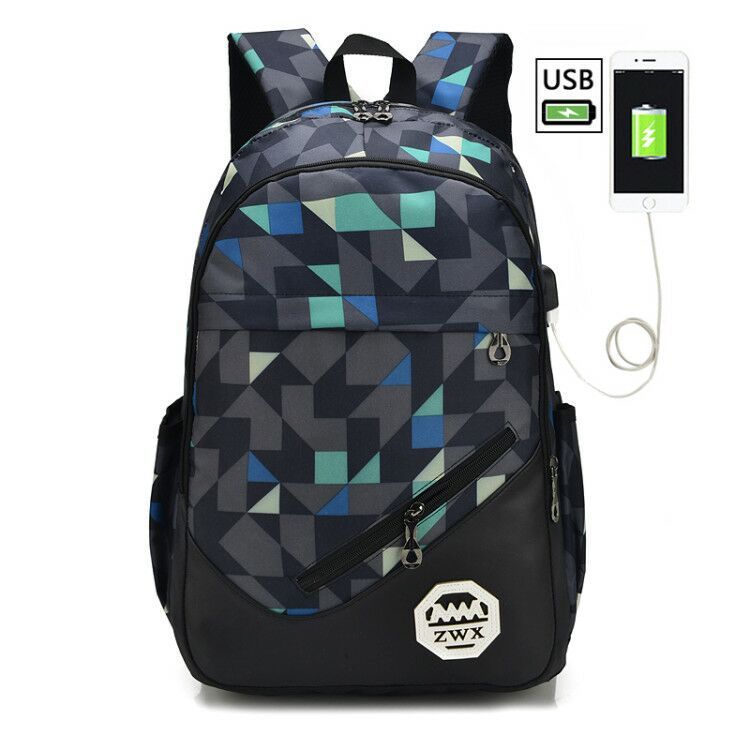 Rechargeable men's backpack