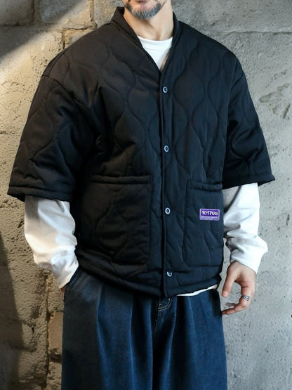 Loose And Warm Cotton Jacket Men's Fashion Work Clothes Coat