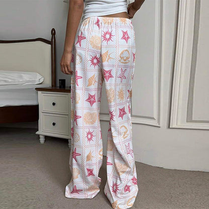 Temperament Leisure Trousers Wide-leg Straight Pants Mop Pants Women