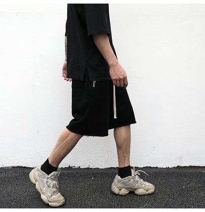 Terry Zippered Shorts