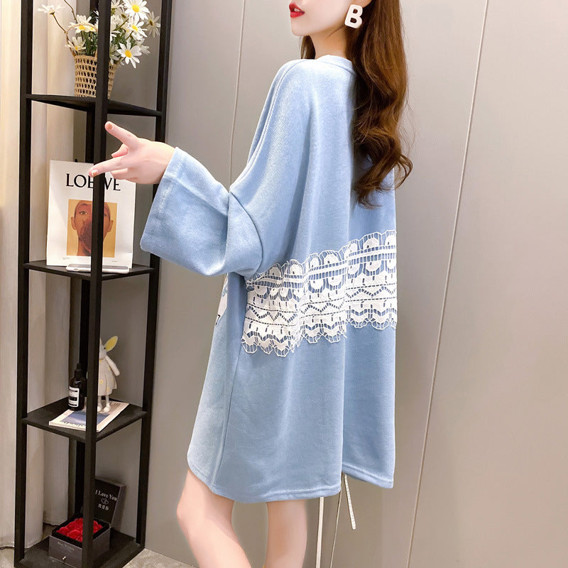 Spring And Autumn Mid-length Loose Fat Sister Slim Blouse