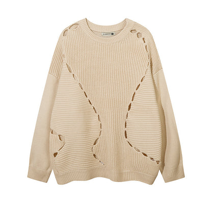 Loose Cotton Knitwear Men's Pullover Sweater