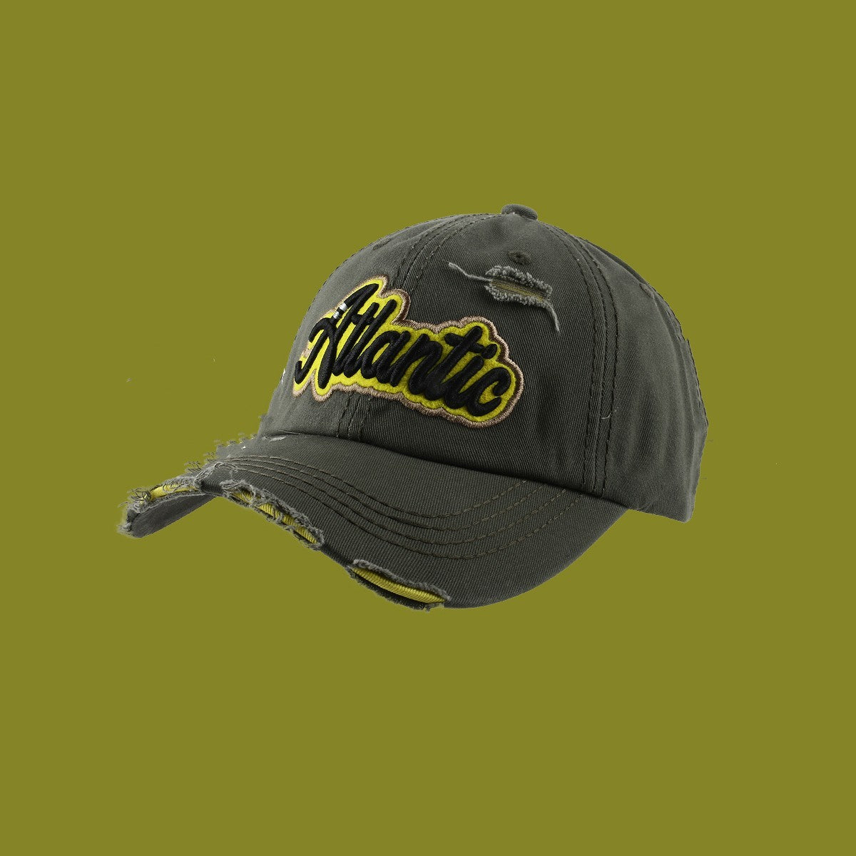 American Three-dimensional Embroidered Letter Baseball Hat