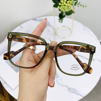 Fashion Literature And Art Tortoiseshell Frame Myopia Finished Glasses