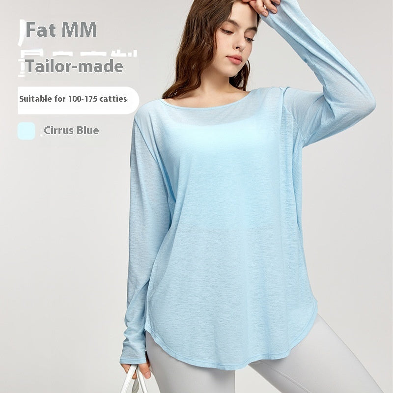 Slimming Long Sleeves Oversized Girls' Top