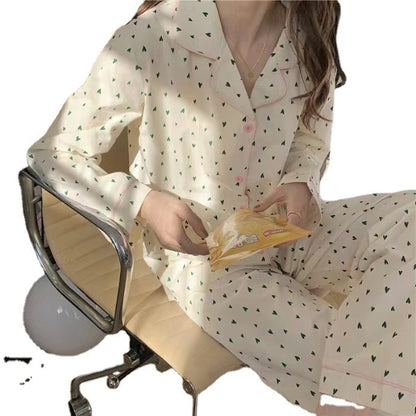 Green Heart Long Sleeves And Trousers