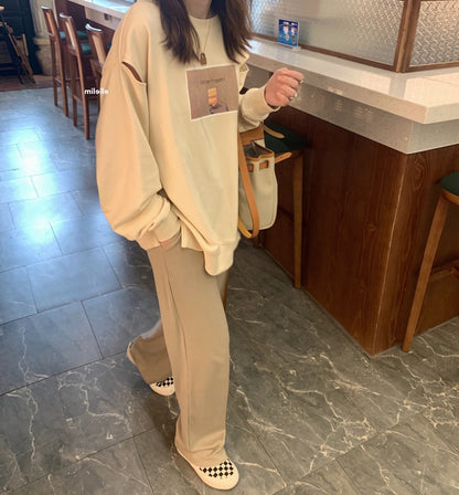 Fashion Waistcoat Printed Loose Casual Sweater