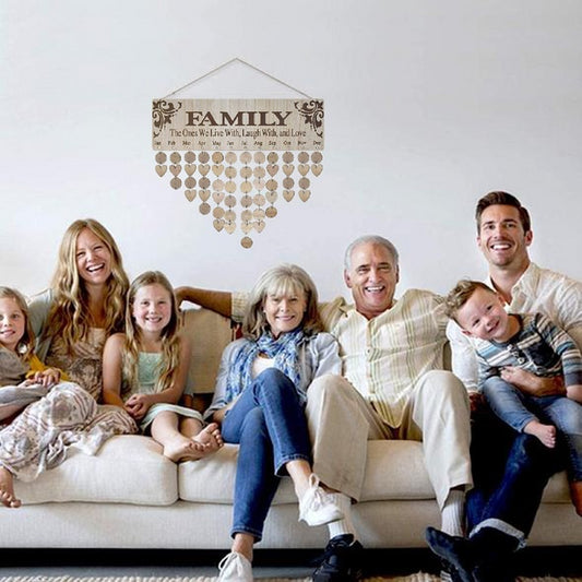 Home Wooden DIY Calendar Board