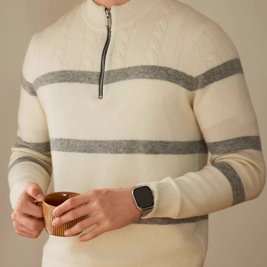 High-end Stripe Warm Knitwear