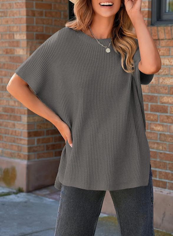 Casual Loose Shoulder Short-sleeved Top For Women
