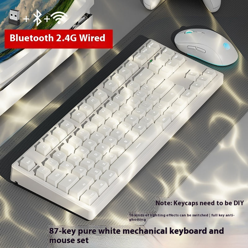 Office Game Wireless Bluetooth Three-model Mechanical Keyboard