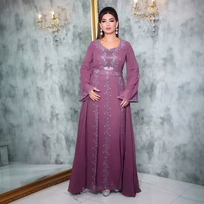 Elegant Heavy Industry Muslim Dress