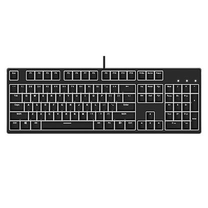 Two-color Keyboard Wired Office Green Black Tea Red Axis Hot Plug Computer