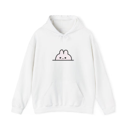 Cute Bunny Hoodie, Hooded Sweatshirt, Unisex Heavy Blend Sweatshirt, Cozy Gift for Animal Lovers