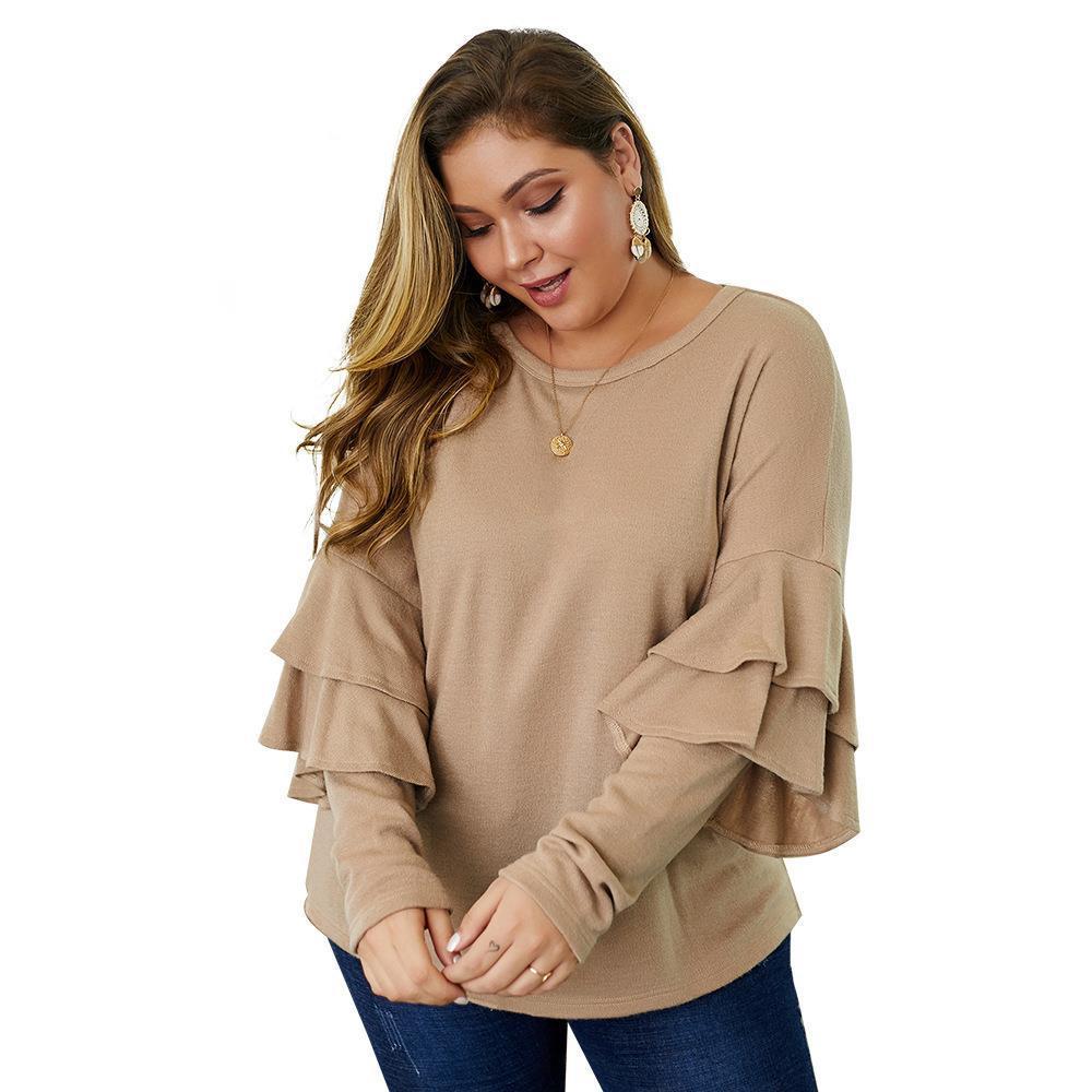V-neck sweater long sleeves