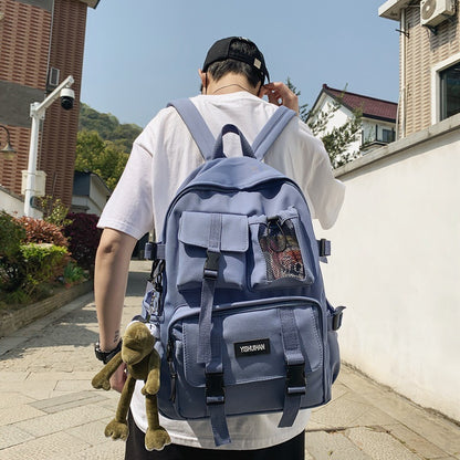 School Bag Female Korean Version Of High School Students Junior High School Students Simple Backpack