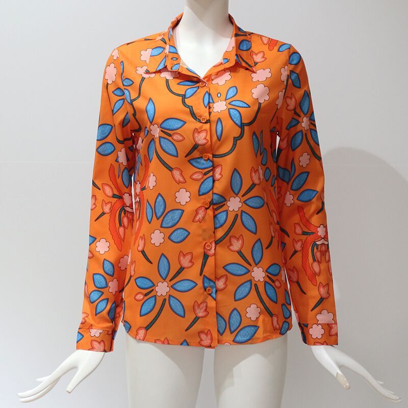 Long sleeves sleeves loose ladies chiffon lining