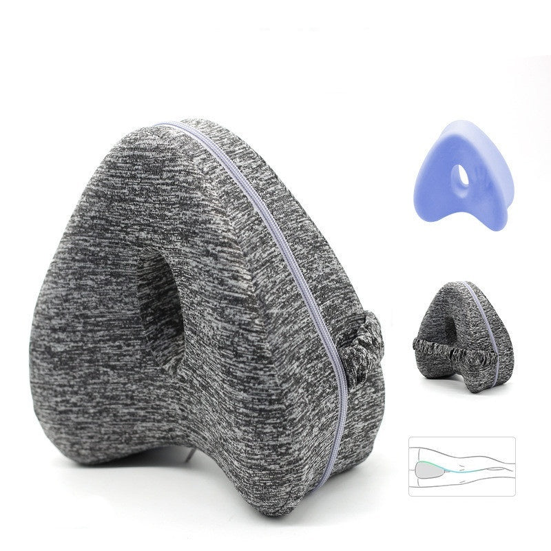 Leg Pillow – Heart-Shaped Memory Foam Contour Pillow for Side Sleepers, Hip, and Knee Support