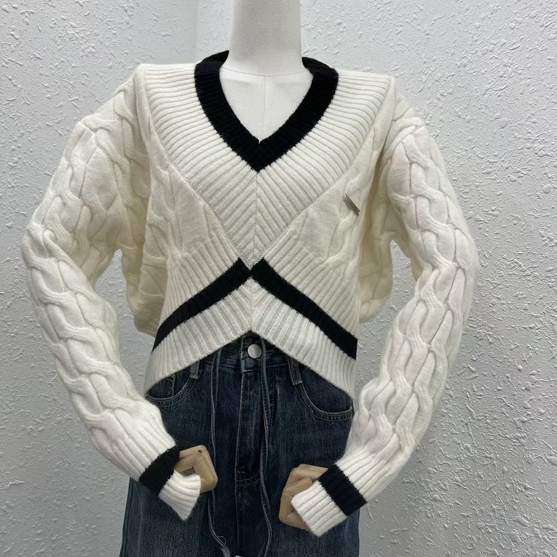 Women's Fashion Knitwear Short Top