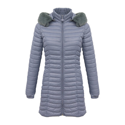 Winter Long Parka Ultra-light Liner Women's Quilted Cotton Coat
