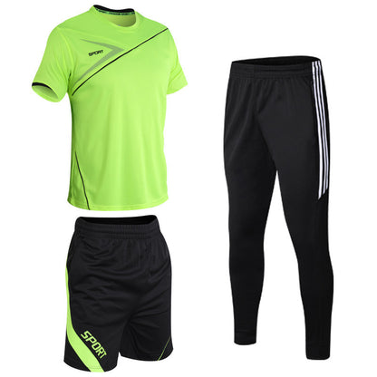Casual Half Sleeve T-shirt Three-piece Sportswear