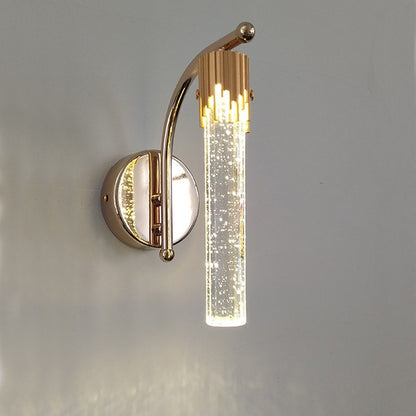Simple Crystal Wall Lamp Living Room Wall Light Bulb