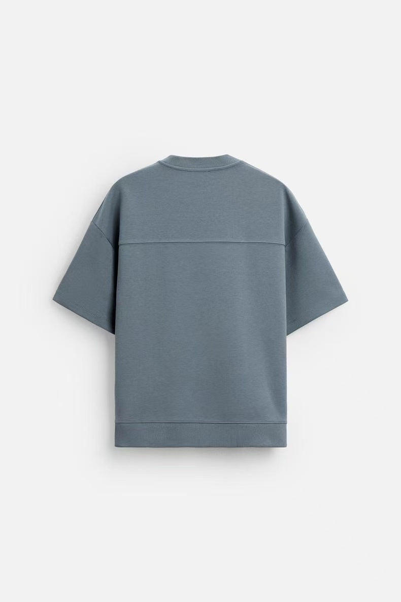 Loose Double-sided Cloth Texture Short Sleeve