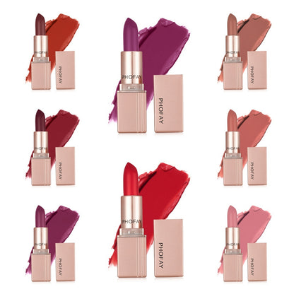 Waterproof Matte Lipstick – Long-Lasting, Highly Pigmented Velvet Finish Lip Color