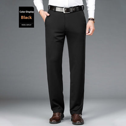 Business Suit Pants Men Ice Silk Casual Pants