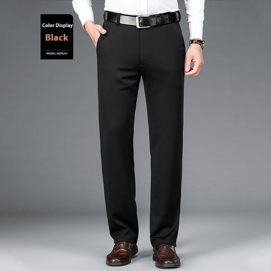 Business Suit Pants Men Ice Silk Casual Pants