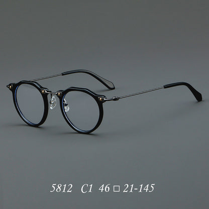 New Glasses 5812 Retro Glasses Rim Metal Optical Glasses